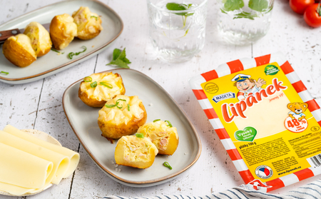 Bramborové misky se sýrem Lipánek