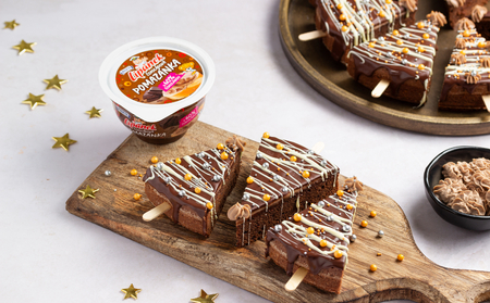 Brownies stromky s čokoládovou pomazánkou Lipánek