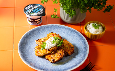 High protein cottage placky