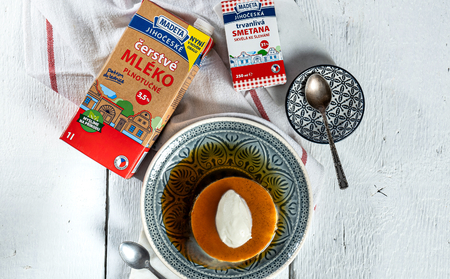 Karamelový krém z čerstvého Jihočeského mléka a smetany