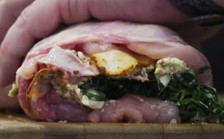 Kuřecí roláda se sýrem cottage