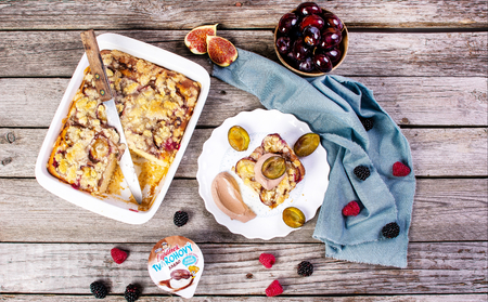 Kynutý koláč s Tvarohovým Lipánkem a drobenkou