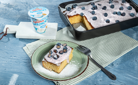 Piškotové řezy s krémem z tvarohového Lipánka