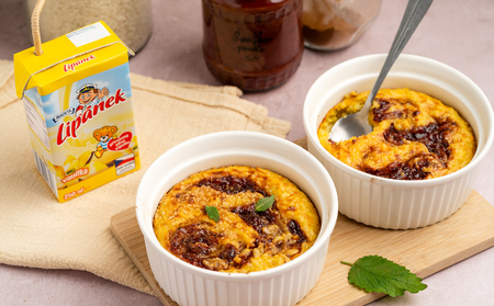 Podzimní zapečený rýžový pudink