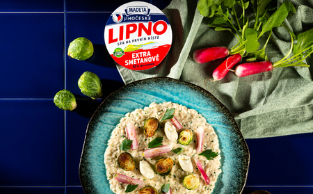 Rizoto s Jihočeským Lipnem, ředkvičkami a růžičkovou kapustou