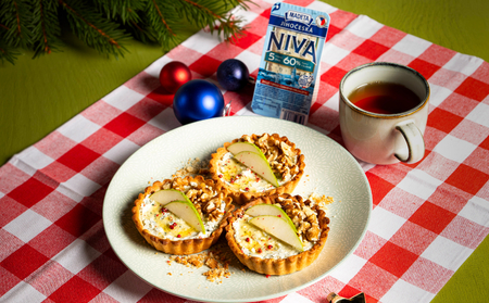 Vánoční košíčky s Jihočeskou nivou a ořechy