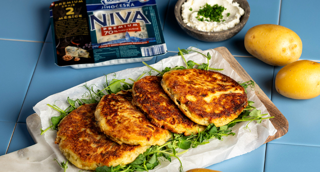 Bramborov&eacute; placky s Jihočeskou nivou Premium