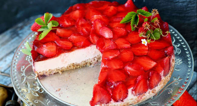 Jahodový koláč – bez lepku, laktózy, vajec