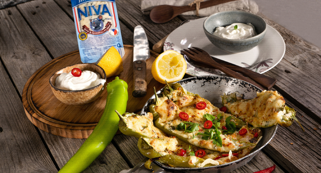 Jalapeňo plněné Jihočeskou nivou