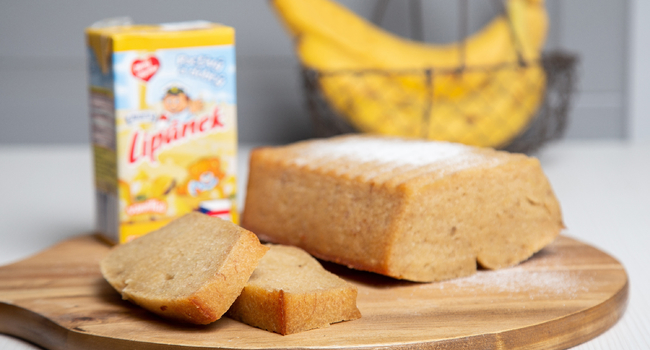 Lipánkův banánový chléb s vanilkovým mlíčkem