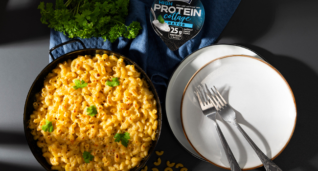 Mac & cheese s High protein cottagem
