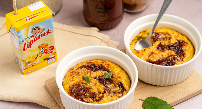 Podzimní zapečený rýžový pudink