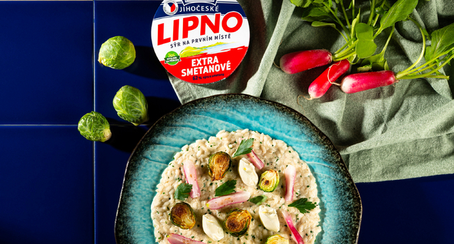 Rizoto s Jihočeským Lipnem, ředkvičkami a růžičkovou kapustou