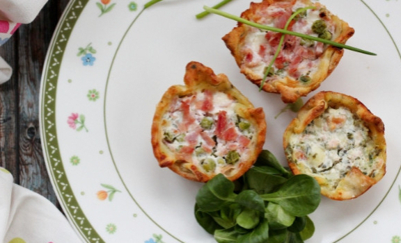 Slané koláčky s lehkou náplní