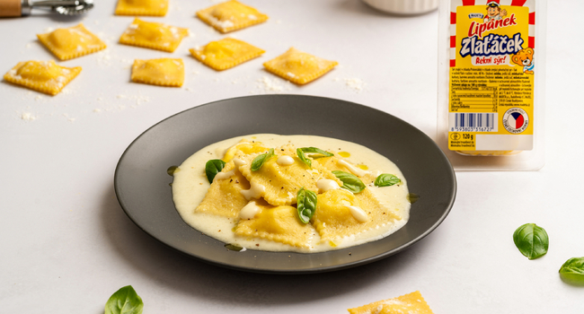 Sýrové ravioli