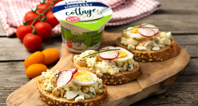 Vajíčková pomazánka se sýrem cottage