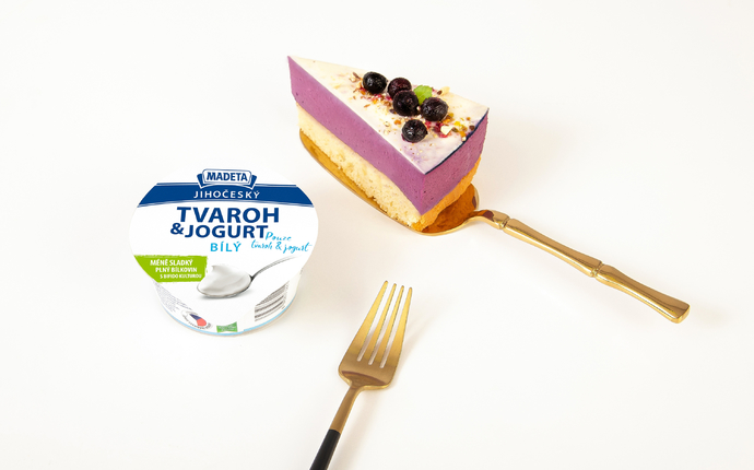 Borůvkový dort s Tvarohem & jogurtem