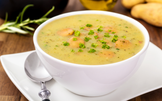 Bramborová polévka s Jihočeskou nivou