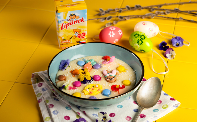 Jarní krupicová kaše