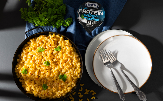 Mac & cheese s High protein cottagem