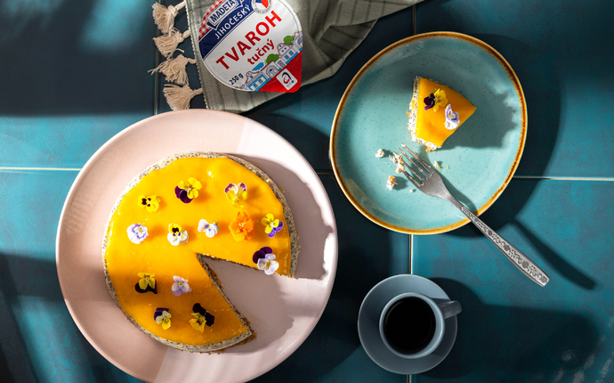 Makový koláč s lemon curd s Jihočeským tvarohem