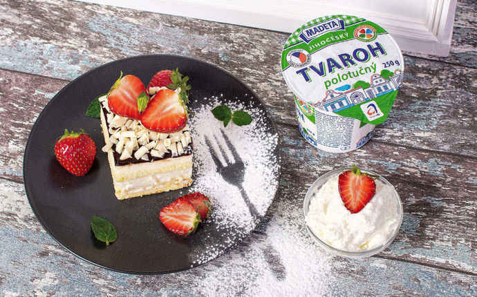 Míša řezy s Jihočeským tvarohem