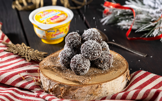 Nepečené ořechové koule se sladkou pomazánkou Lipánek