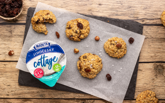 click to enlarge Ovesné sušenky s Jihočeským cottagem Fit