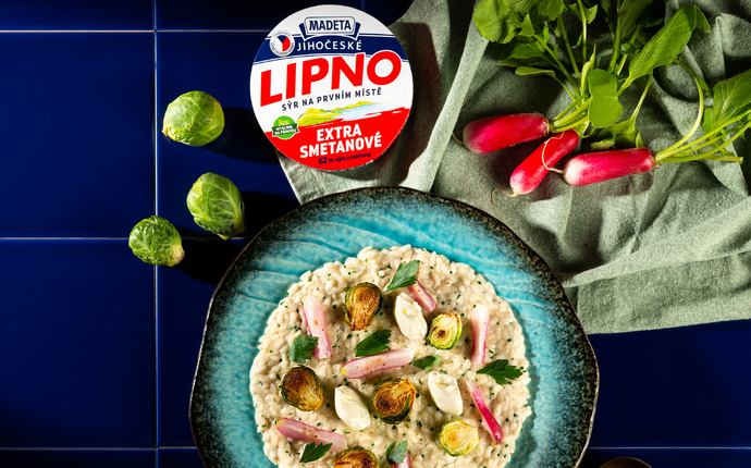 Rizoto s Jihočeským Lipnem, ředkvičkami a růžičkovou kapustou