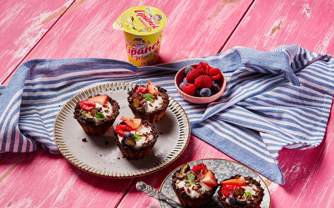 Tartaletky s tvarohovým krémem