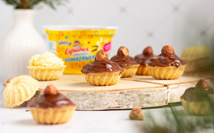 Vánoční košíčky s vanilkovou pomazánkou Lipánek