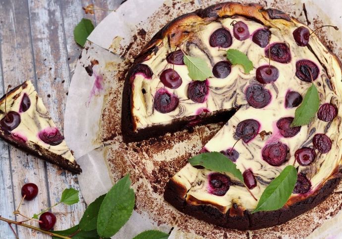 Letní ovocný cheesecake - bez lepku (a jde i bez laktózy)