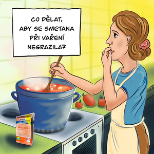 Co dělat, aby se smetana při vaření nesrazila?