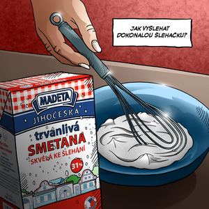 Jak vyšlehat smetanu