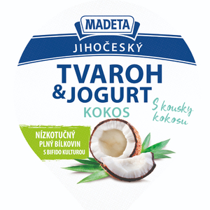 Jihočeský tvaroh & jogurt kokos – tropická dovolená v každém kelímku