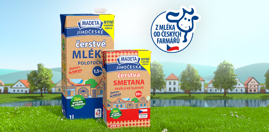 Čerstvé mléko a smetana zpět do vaší lednice