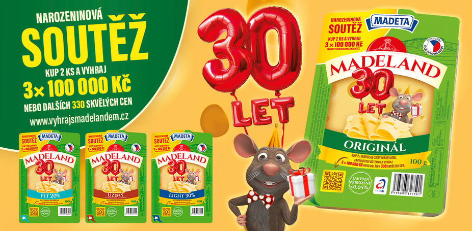 Madeland slaví 30 let: Příběh sýra, který změnil české ledničky
