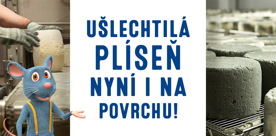 Ušlechtilá plíseň na povrchu sýra = ještě lepší chuťový zážitek.
