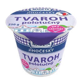 Jihočeský tvaroh polotučný bez_laktózy 250_g