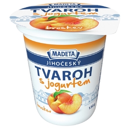 Jihočeský tvaroh s_jogurtem broskev 130_g