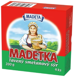 Madetka tavený smetanový sýr 45% 200_g 4D