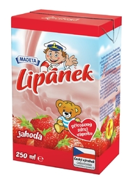 MILK UHT LIPÁNEK STRAWBERRY 1,3% 250ML