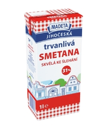 Jihočeská smetana trvanlivá 31% 1_l