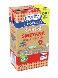 Jihočeská smetana čerstvá 33% 250_ml