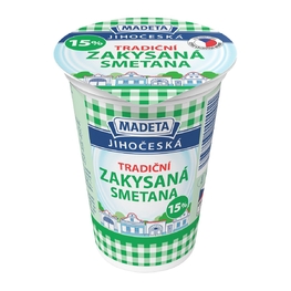 Jihočeská zakysaná smetana min._15% 180_g