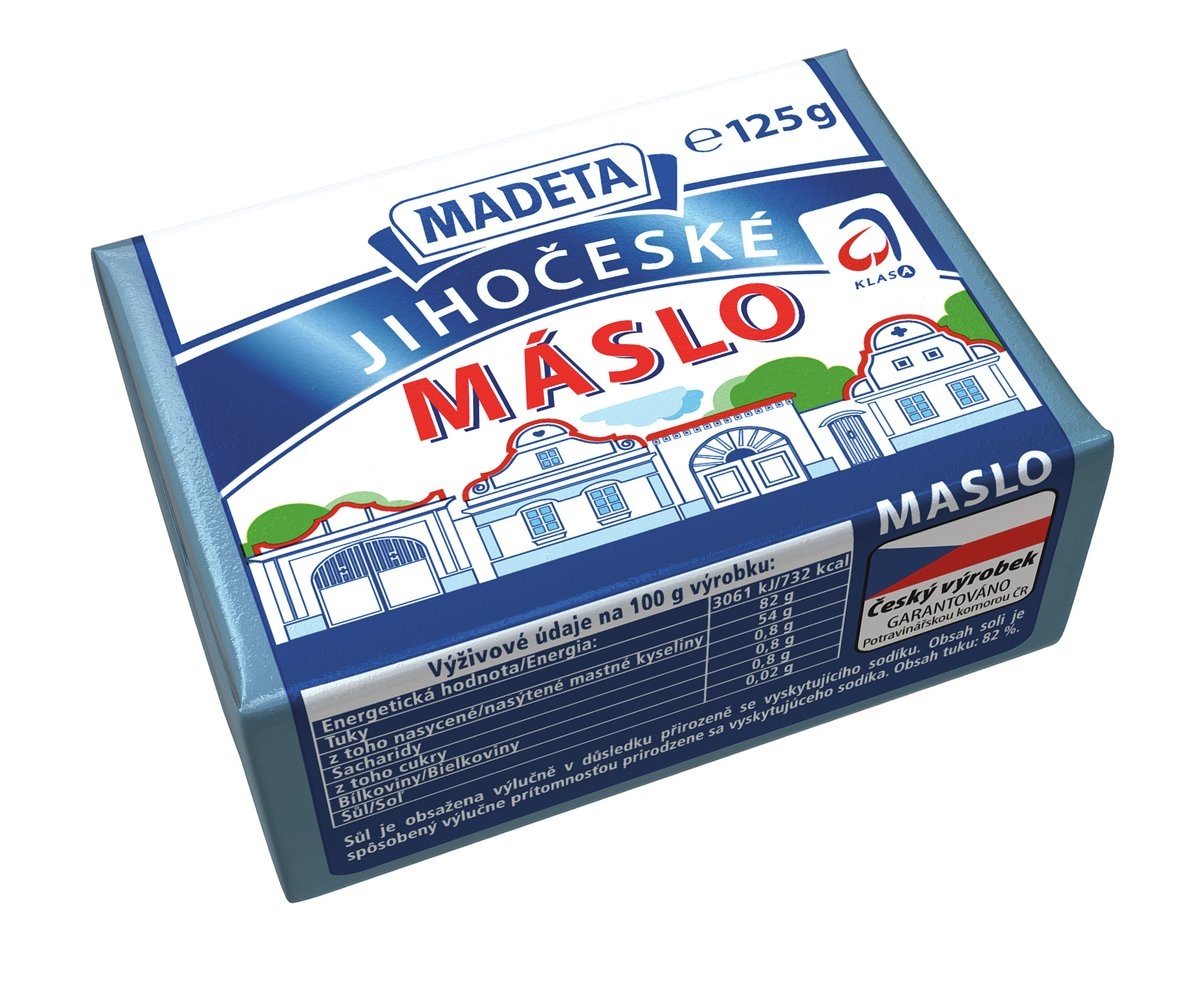 Jihočeské máslo 82 125 g MADETA a.s.