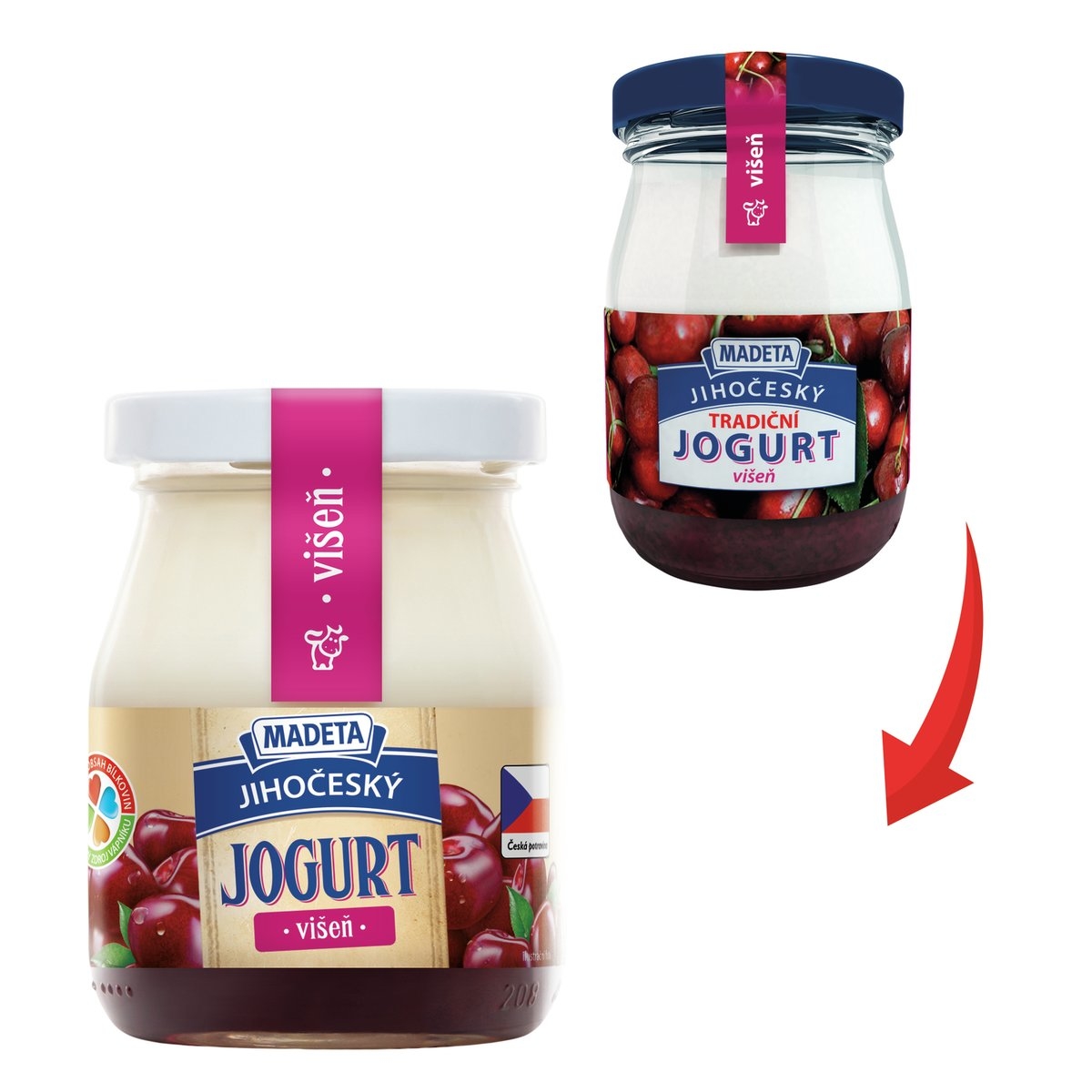 YOGHURT TRADITIONAL SOUR CHERRY 2,5 200G MADETA a.s.