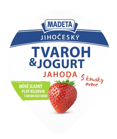 Kliknutím zvětšíte Jihočeský tvaroh_&_jogurt jahoda 1,3% 135_g