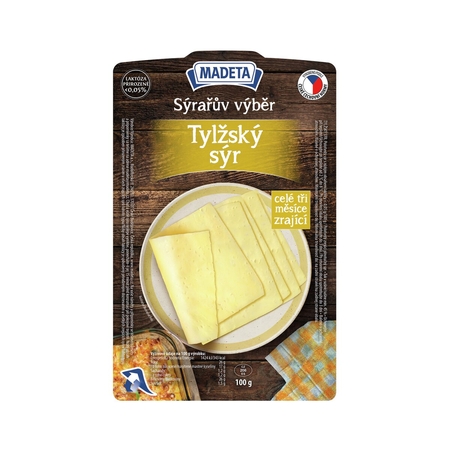 Sýrařův výběr Tylžský sýr 45% plátky 100_g