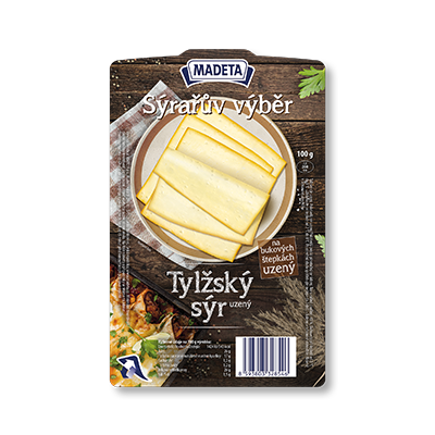 Tylžský syr udený 45% plátky 100_g